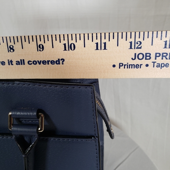 Kate Spade Navy Leather Handbags with Zipper Closure - Picture 6 of 8